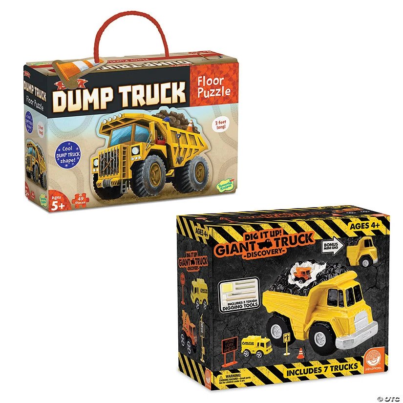 MW Dump Truck Floor Puzzle & Dig It Up! Discovery With FREE Gift 1 MW Dump Truck Floor Puzzle & Dig It Up! Discovery With FREE Gift