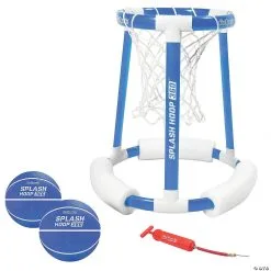 MW GoSports Splash Hoop 360 Floating Pool Basketball Game, Includes: Hoop, 2 Balls And Pump