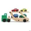 MW Melissa & Doug Car Carrier Truck & Cars Wooden Toy Set