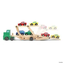 MW Melissa & Doug Car Carrier Truck & Cars Wooden Toy Set -Award Winners Shop melissa and doug car carrier truck and cars wooden toy set14272386 a03