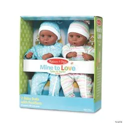 MW Melissa & Doug: Mine To Love Twins Tyler & Taylor Dolls