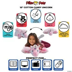 MW Pillow Pet - Cotton Candy Unicorn -Award Winners Shop pillow pet cotton candy unicorn14166800 a03
