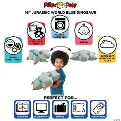 MW Pillow Pet - Velociraptor Blue 7 MW Pillow Pet - Velociraptor Blue -Award Winners Shop pillow pet velociraptor blue14166849 a03