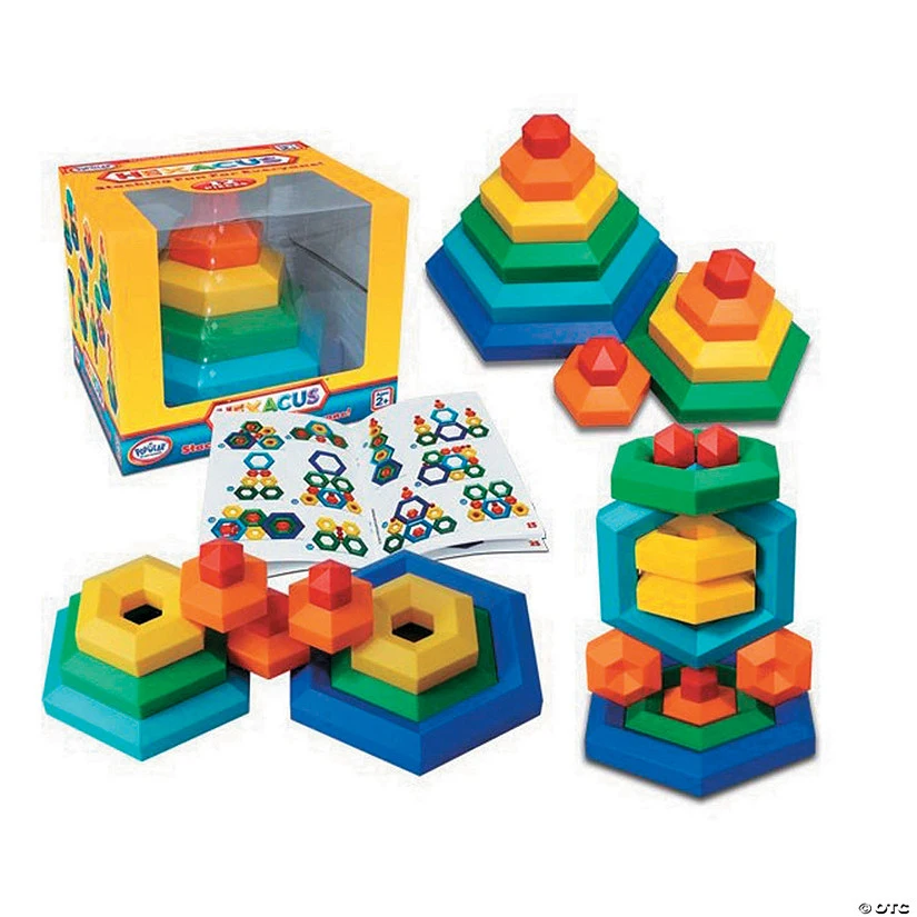 MW Popular Playthings Hexacus® Stacking Set, 12 Pieces 1 MW Popular Playthings Hexacus® Stacking Set, 12 Pieces