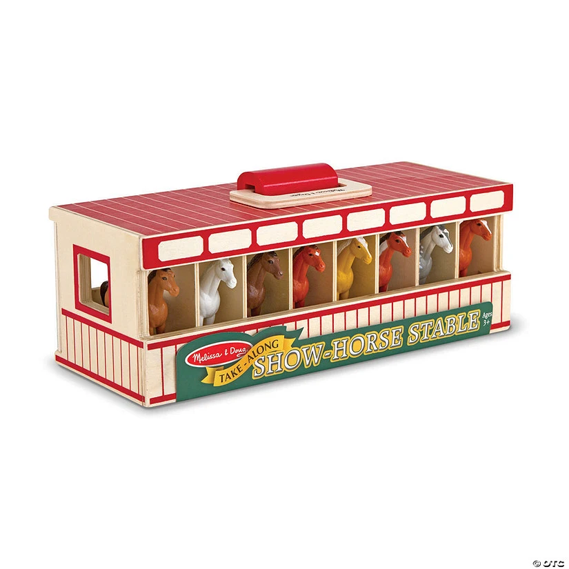 MW Take-Along Show-Horse Stable Play Set 1 MW Take-Along Show-Horse Stable Play Set