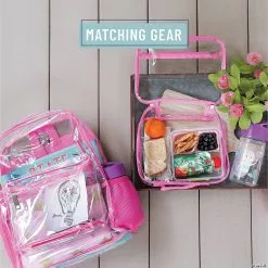 MW Wildkin Clear With Pink Trim Lunch Box -Award Winners Shop wildkin clear with pink trim lunch box14110592 a03
