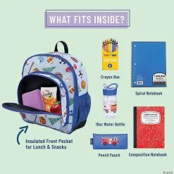 MW Wildkin - Game On 12 Inch Backpack -Award Winners Shop wildkin game on 12 inch backpack14110654 a02