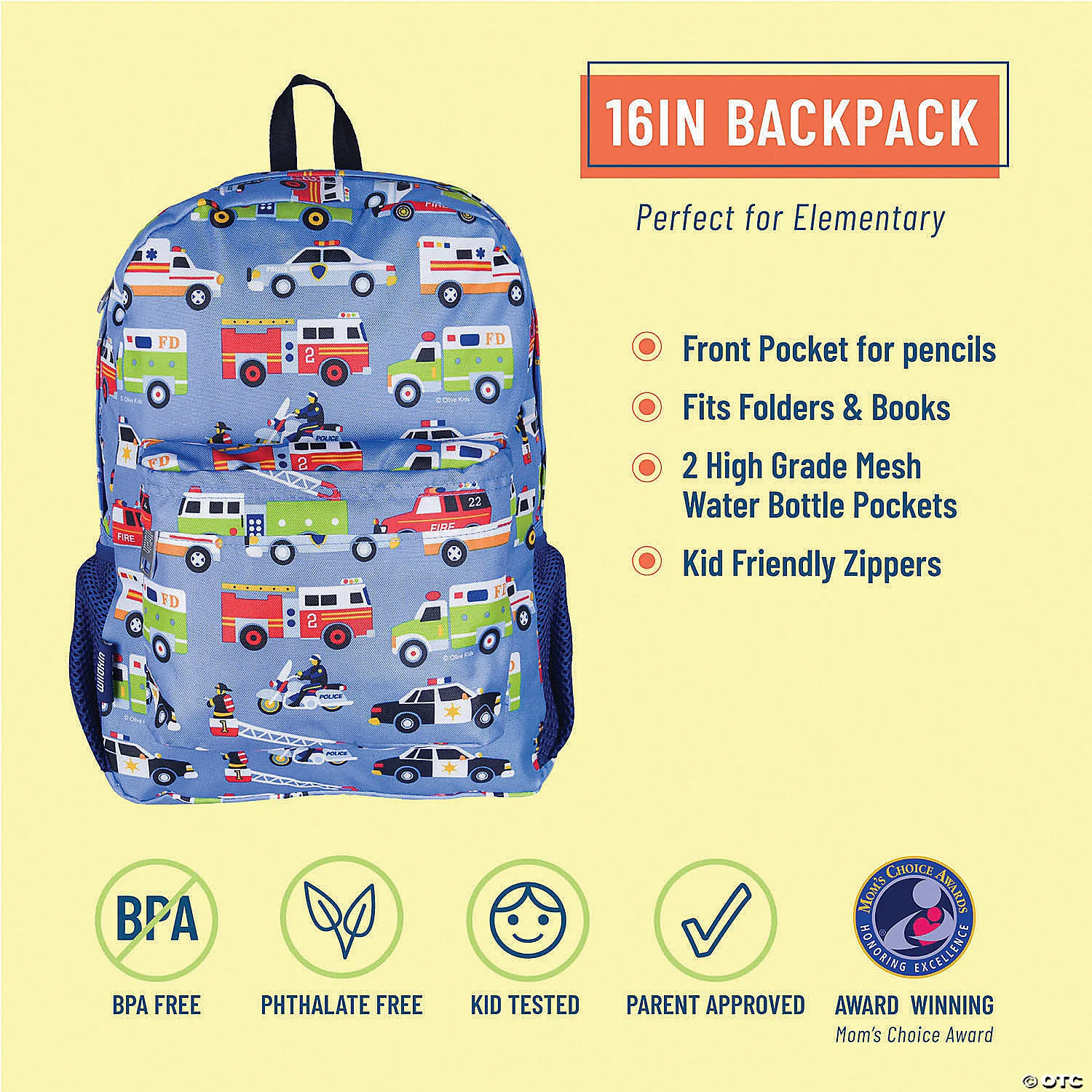 MW Wildkin - Heroes 16 Inch Backpack 2 MW Wildkin - Heroes 16 Inch Backpack - Image 2