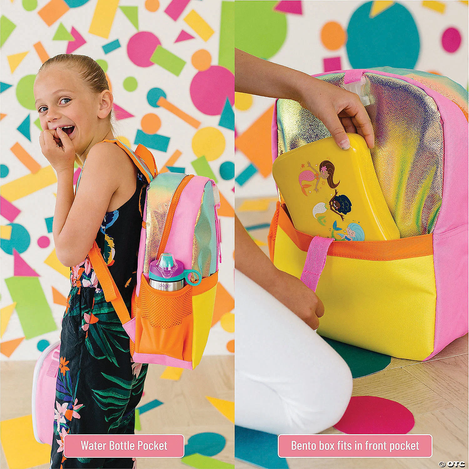 MW Wildkin - Orange Shimmer Pack-it-all Backpack 3 MW Wildkin - Orange Shimmer Pack-it-all Backpack - Image 3