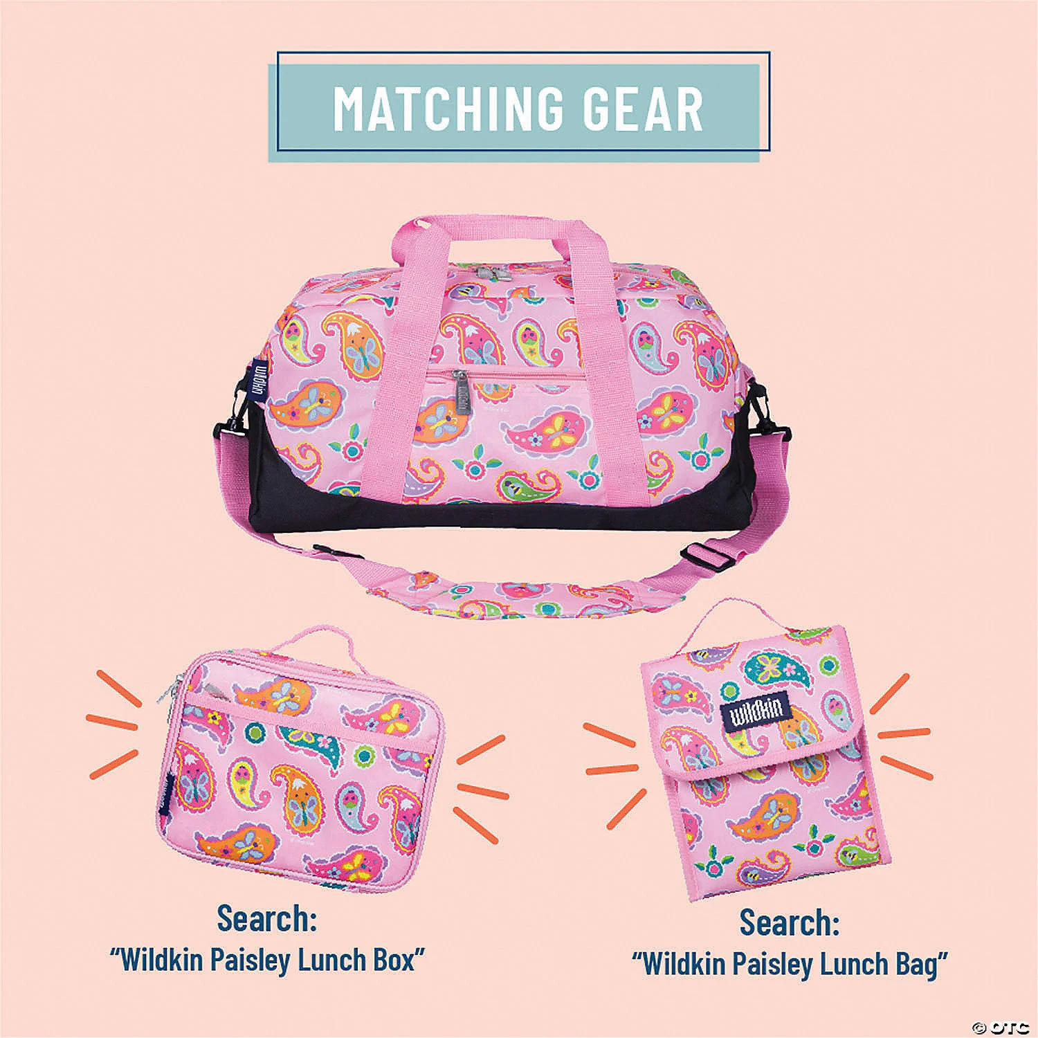 MW Wildkin - Paisley Overnighter Duffel Bag 3 MW Wildkin - Paisley Overnighter Duffel Bag - Image 3