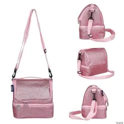 MW Wildkin - Pink Glitter Two Compartment Lunch Bag -Award Winners Shop wildkin pink glitter two compartment lunch bag14110700 a05